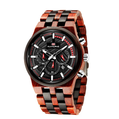 Vanguard | Wooden watch large dial quartz watch