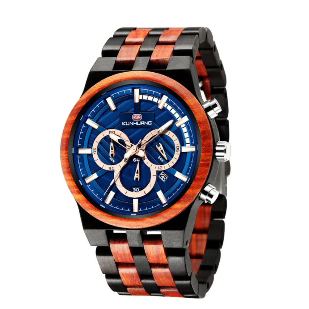 Vanguard | Wooden watch large dial quartz watch