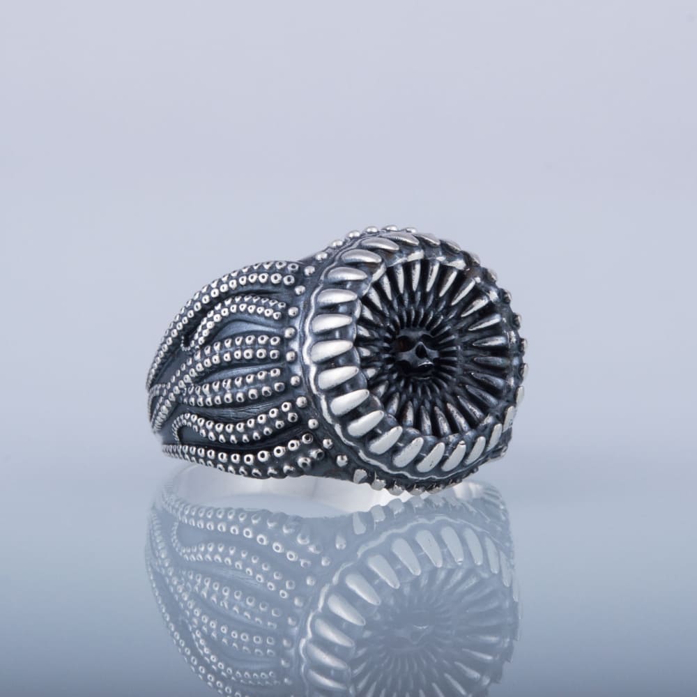 Handcrafted Maw of the Kraken Ring - Sterling Silver