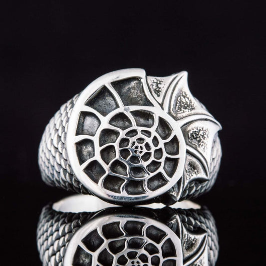 Handcrafted Siren's Spiral Ring - Sterling Silver