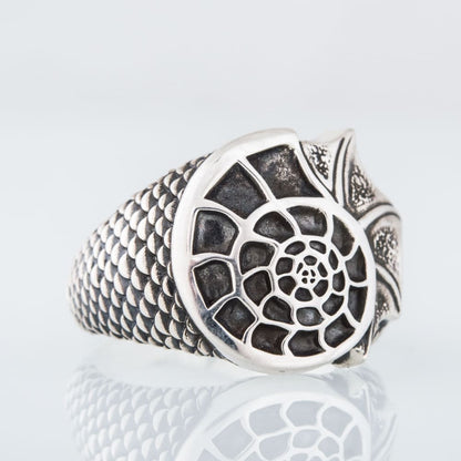 Handcrafted Siren's Spiral Ring - Sterling Silver