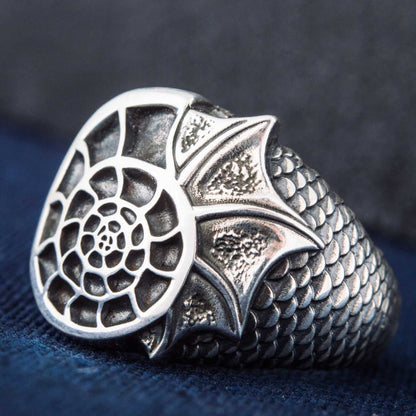 Handcrafted Siren's Spiral Ring - Sterling Silver