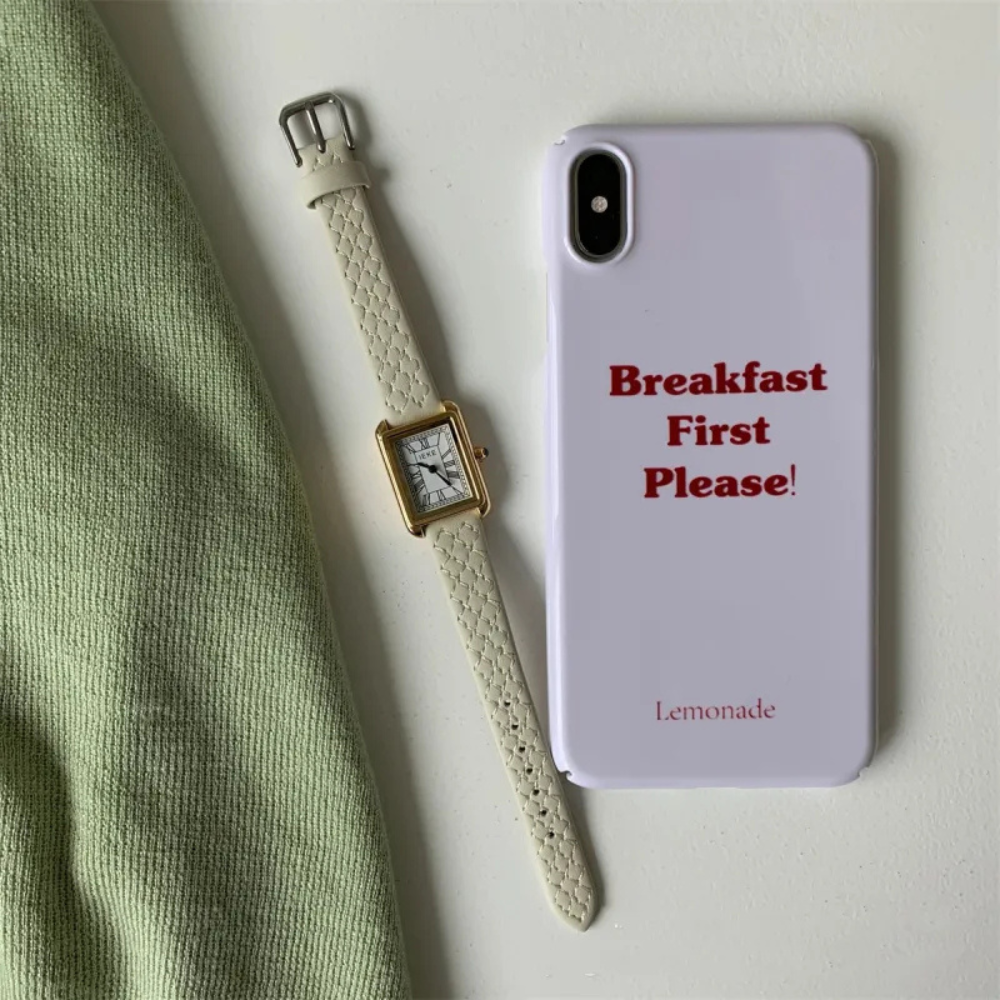 White Strap White Surface