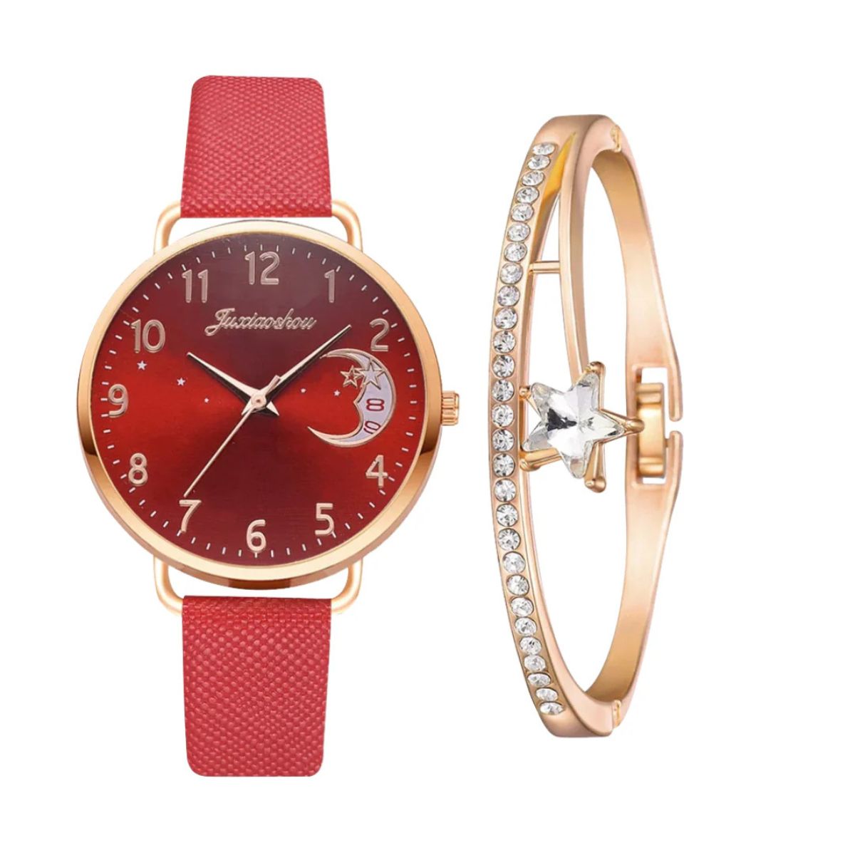 Sierra | Moon Number Dial Watch and Bracelets Set | 39mm