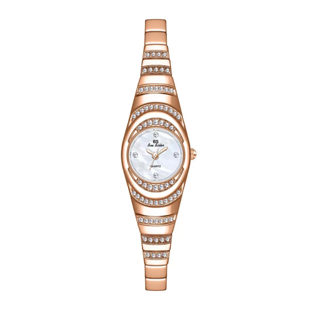 Solaire | Ladies Gold Watch Diamond Wristwatch
