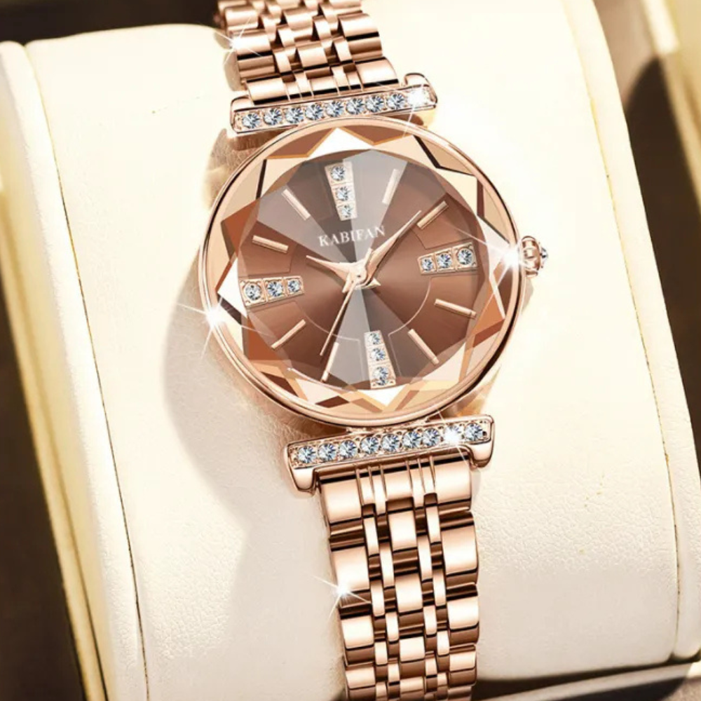Sylvette  | Women's Diamond Mirror Waterproof Steel Watch