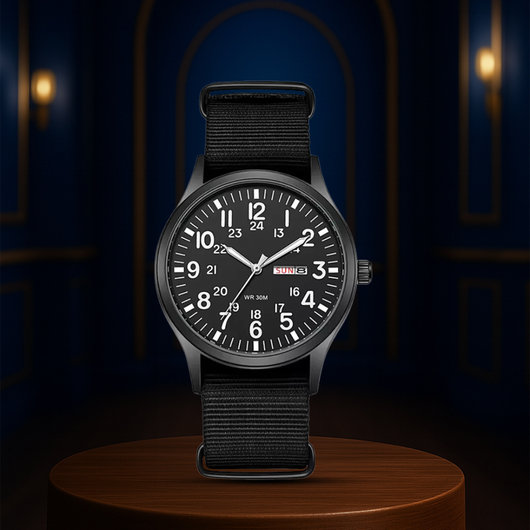 Thomas | Minimalist Field Watch with Functional Strap | 42mm