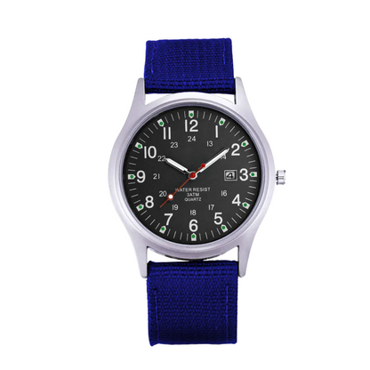 Mateo | Rugged Field Watch with Durable Canvas Strap