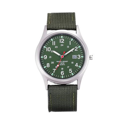 Mateo | Rugged Field Watch with Durable Canvas Strap