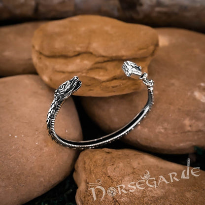 Handcrafted Saga of Ragnarok Bracelet - Sterling Silver