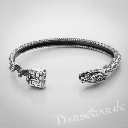 Handcrafted Saga of Ragnarok Bracelet - Sterling Silver