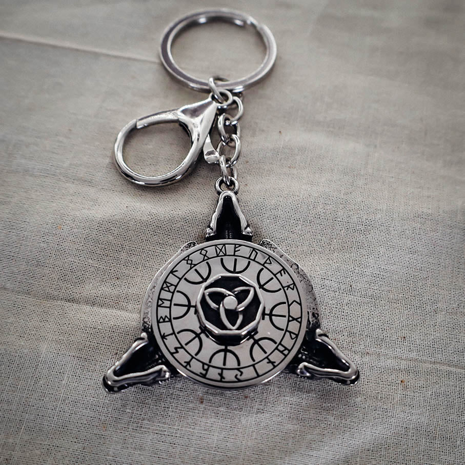 Fafnir Dragon Fidget Keychain - Stainless Steel