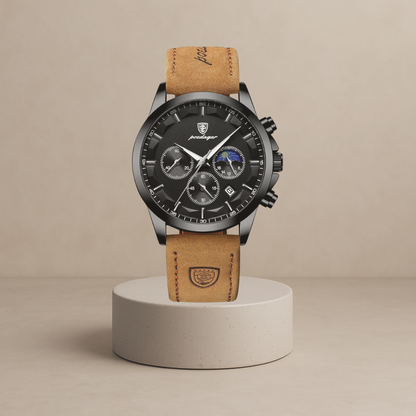 Men's waterproof chronograph watch