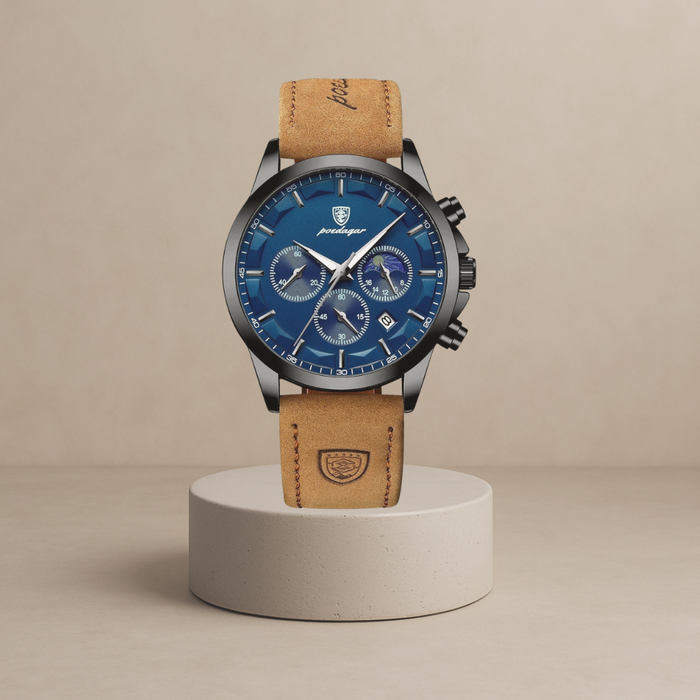 Men's waterproof chronograph watch