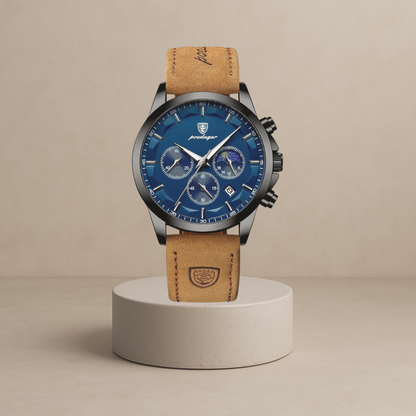 Men's waterproof chronograph watch