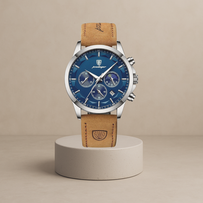 Men's waterproof chronograph watch