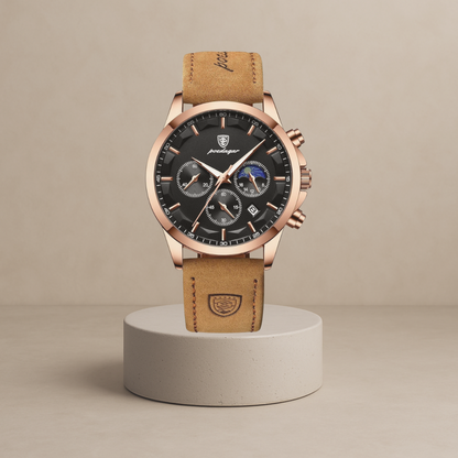 Men's waterproof chronograph watch