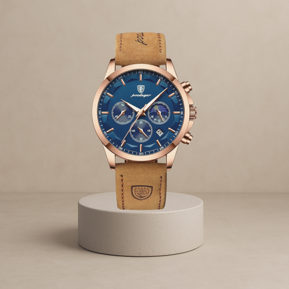 Men's waterproof chronograph watch