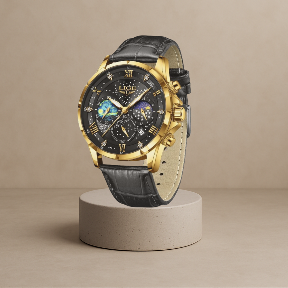 Liam - Elegant Moon Phase Watch