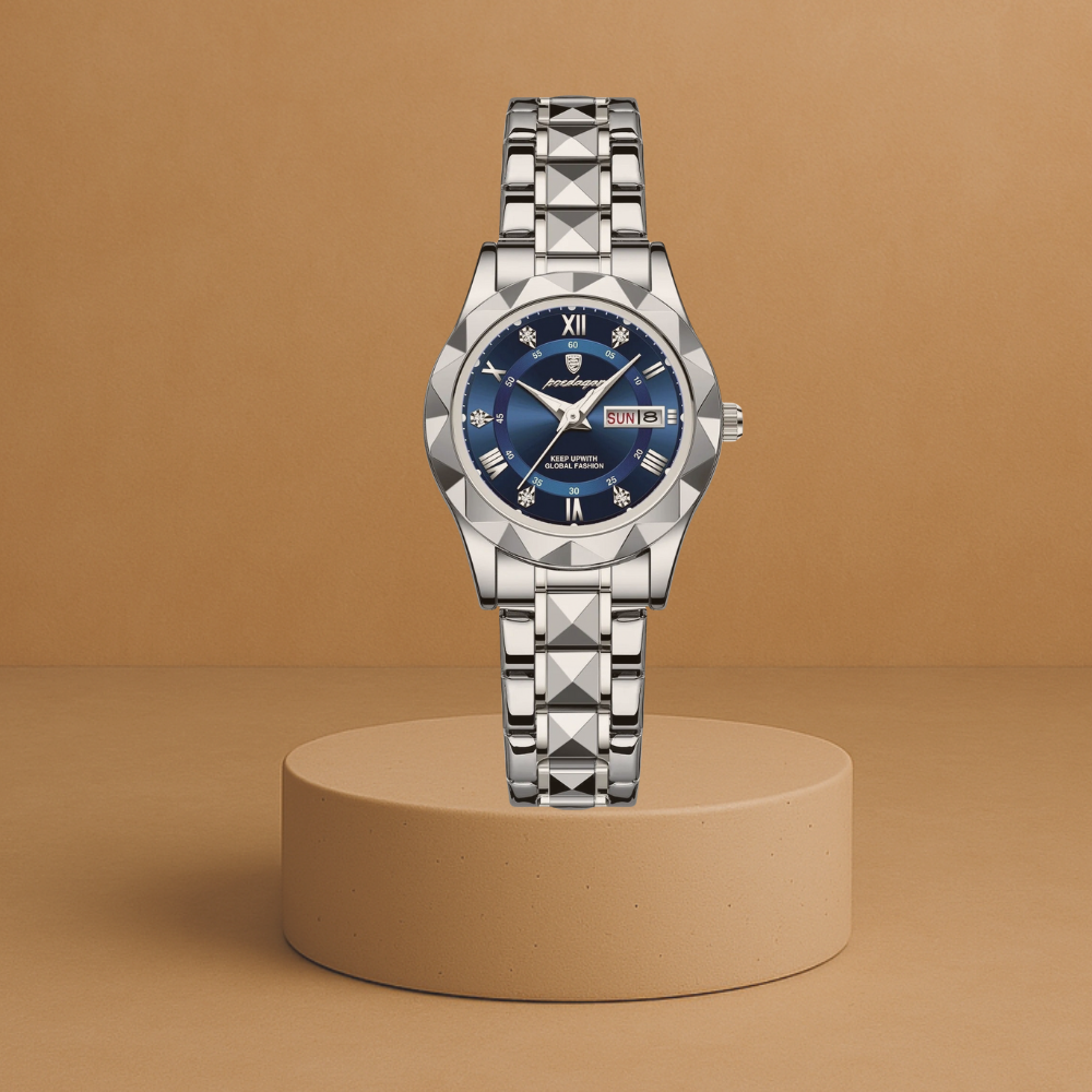 Women's luxury stainless steel watch