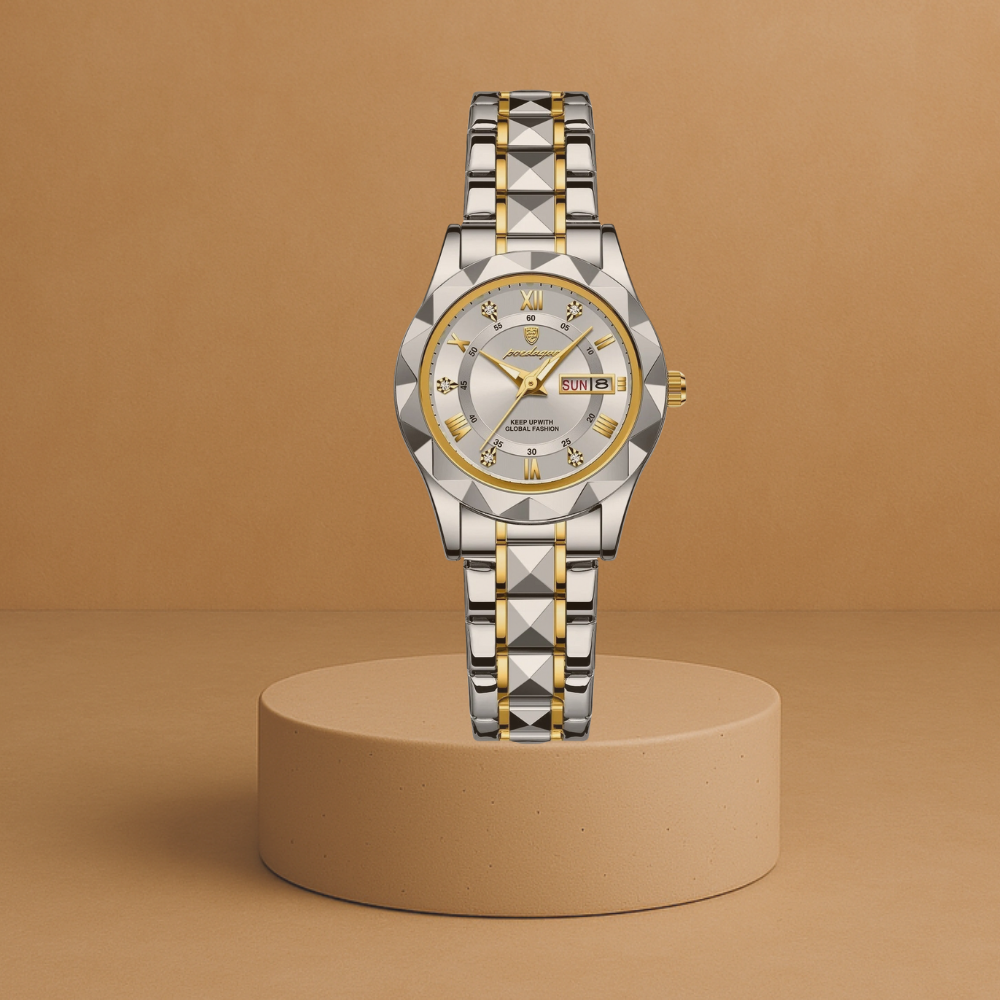 Women's luxury stainless steel watch