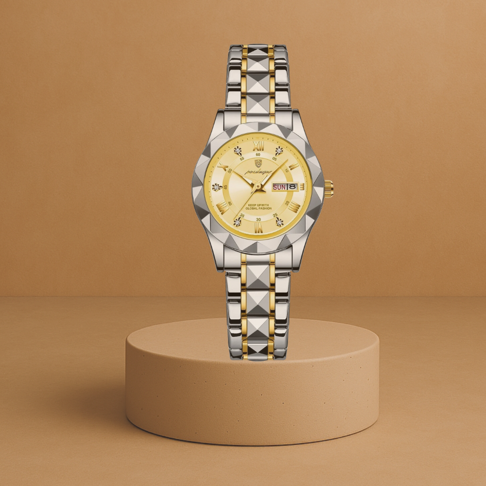 Women's luxury stainless steel watch