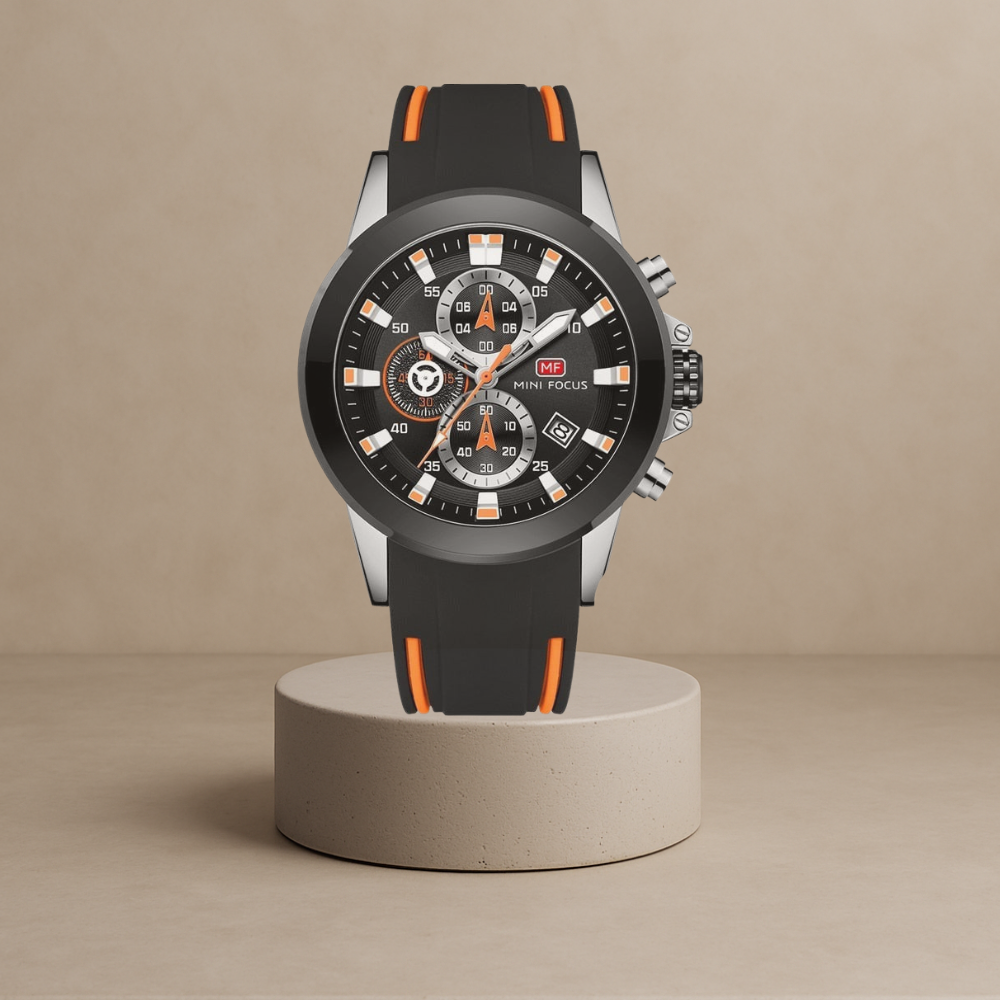 Sports chronograph watch