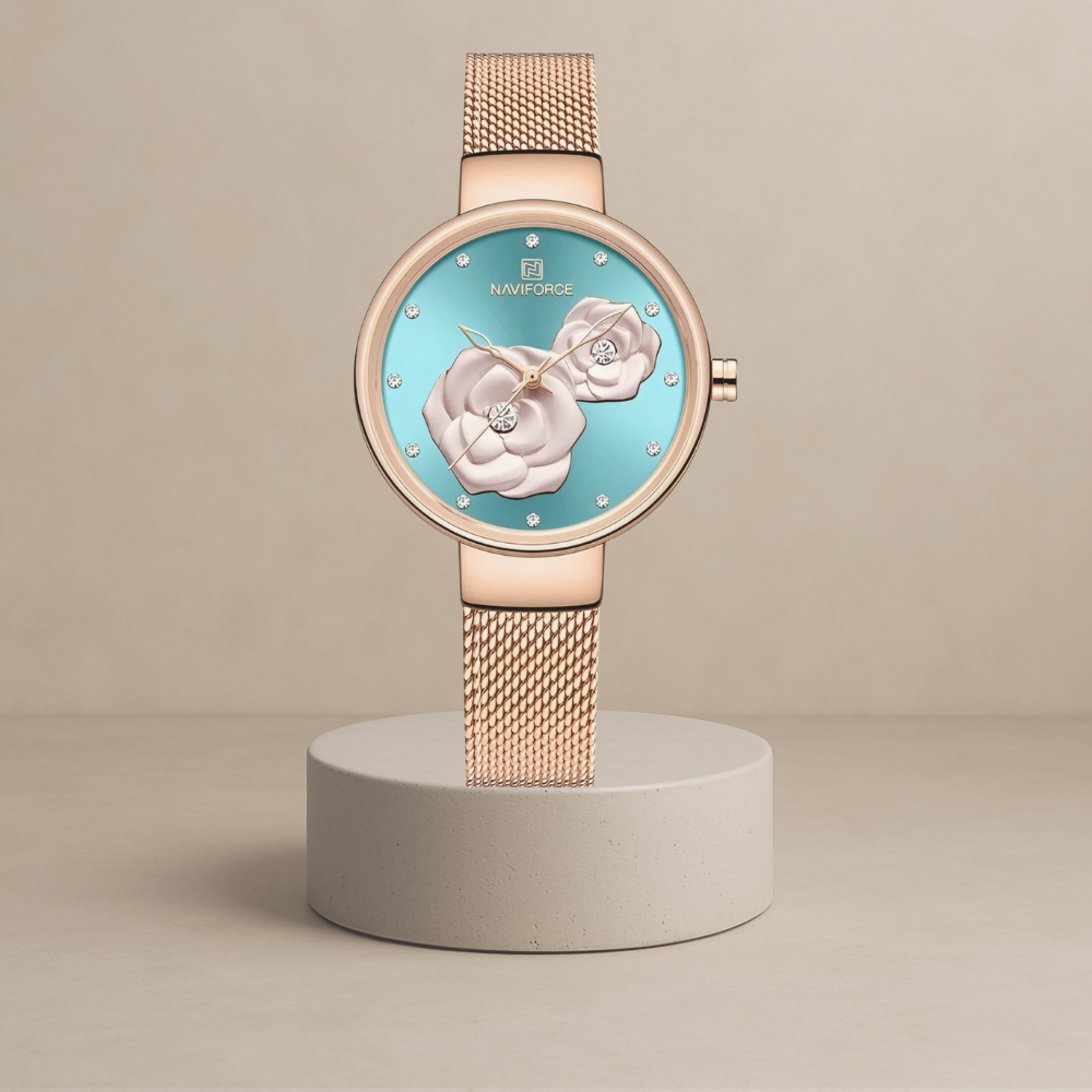 Ella - Elegant steel link watch - A timeless staple for your style