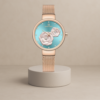 Ella - Elegant steel link watch - A timeless staple for your style