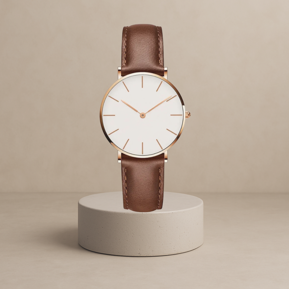 Gold (brown bracelet) / 36 mm