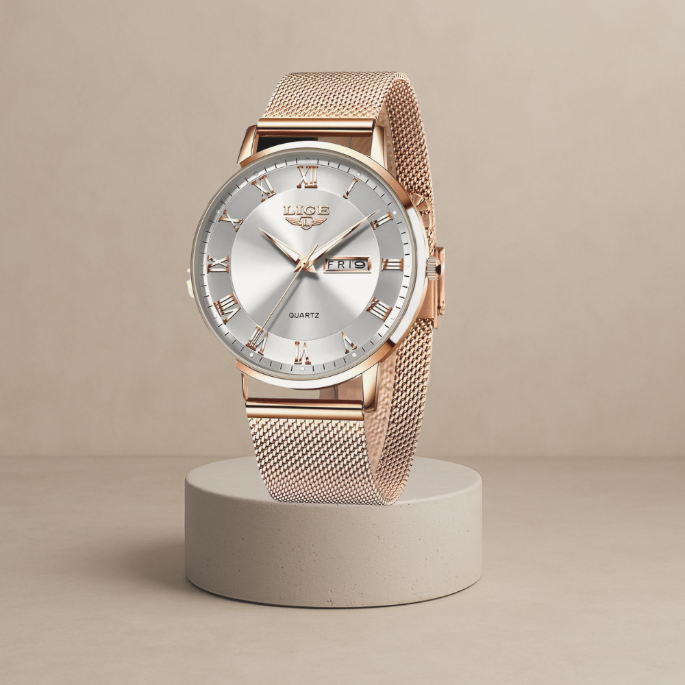 Tessa - Elegant steel mesh watch - Stylish everyday companion