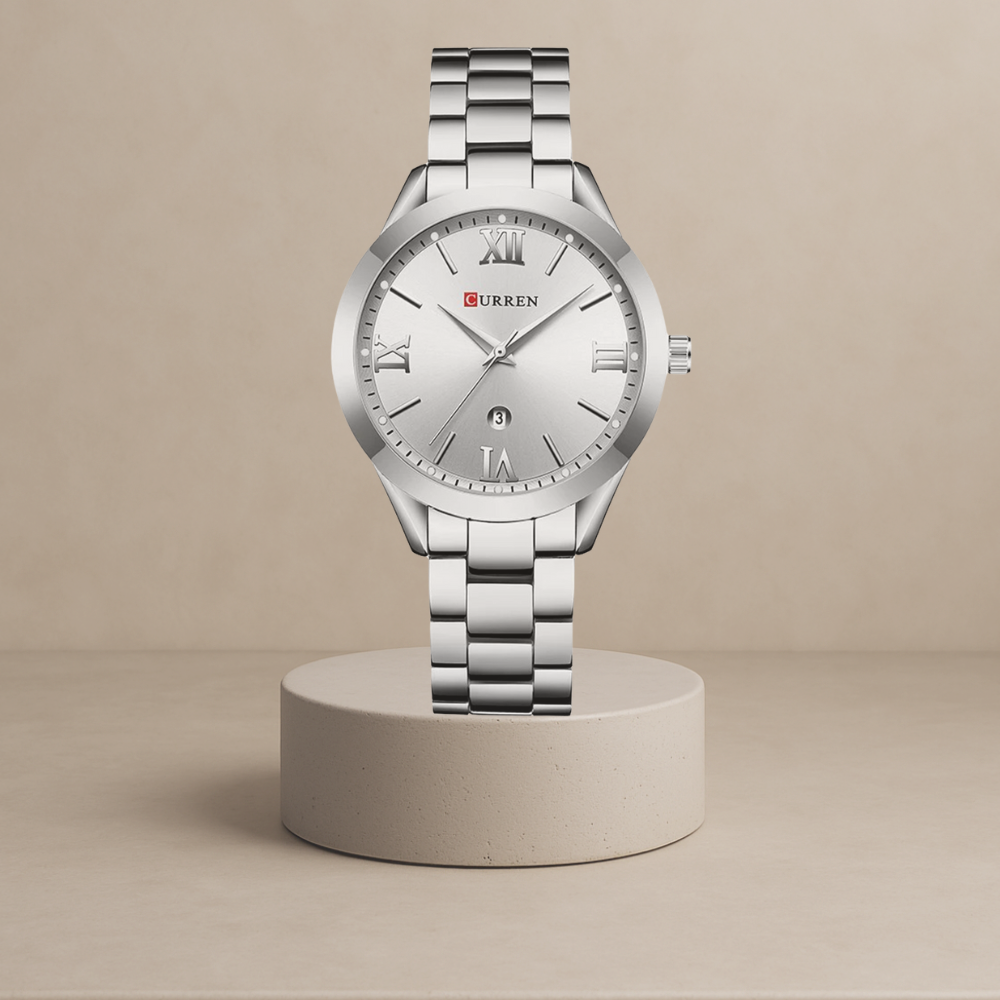 Ella stainless steel women's watch with Roman numerals Silver