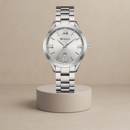 Ella stainless steel women's watch with Roman numerals Silver