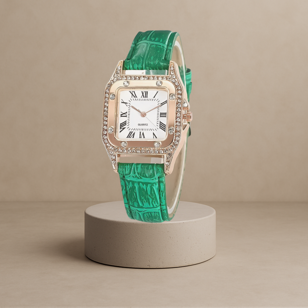 Isabel - Elegant leather quartz watch - Your perfect companion for luxury and style