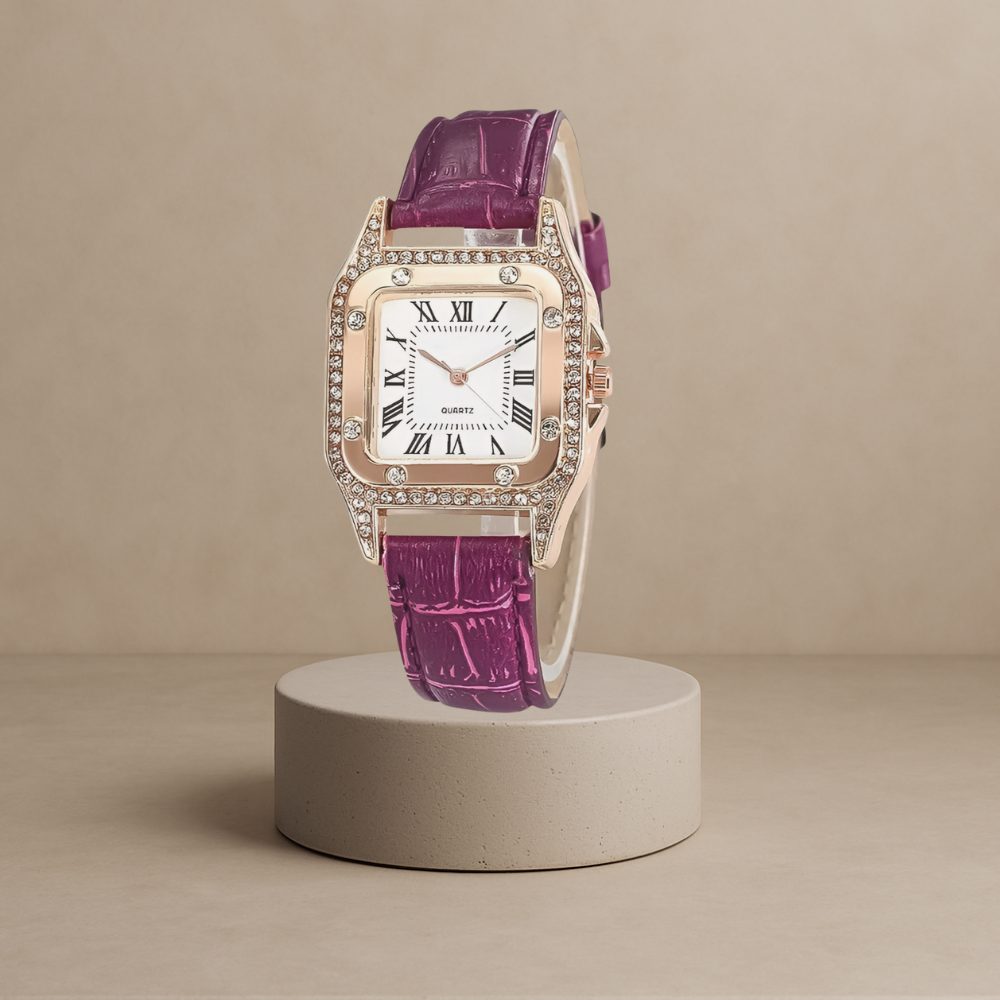 Isabel - Elegant leather quartz watch - Your perfect companion for luxury and style