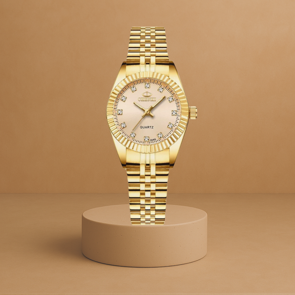 Vienna | Elegant women's gold watch