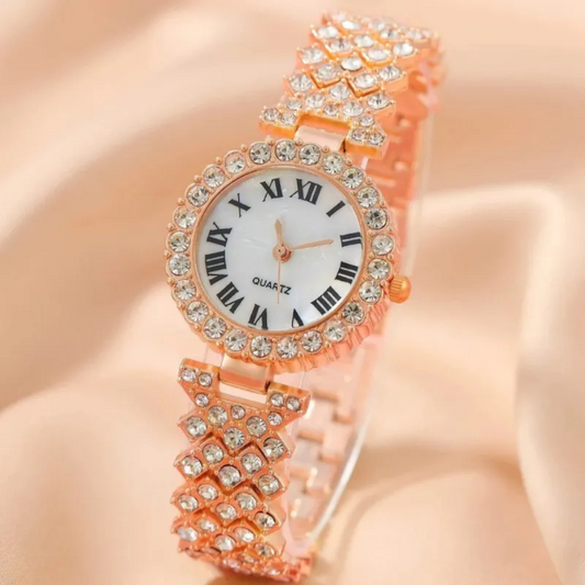 Velora |  Watch Gift Full Diamond Versatile Quartz Watch