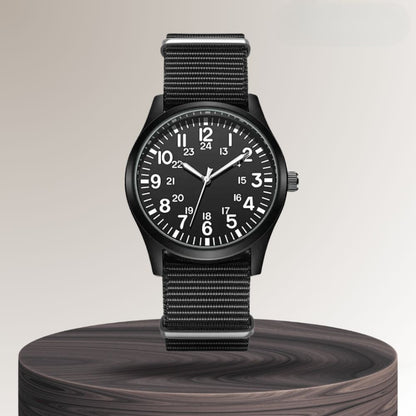 Nicolas | Luminous Field Watch with Tactical Strap