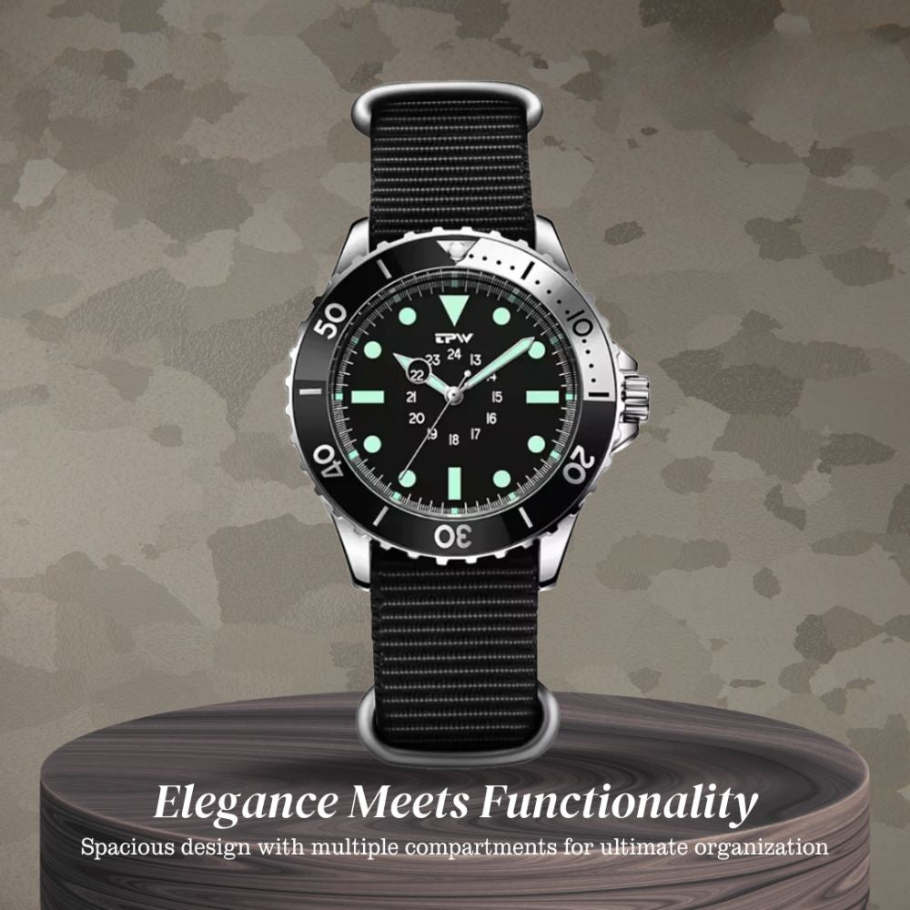 Robert | Classic Diver’s Watch with Luminous Markers
