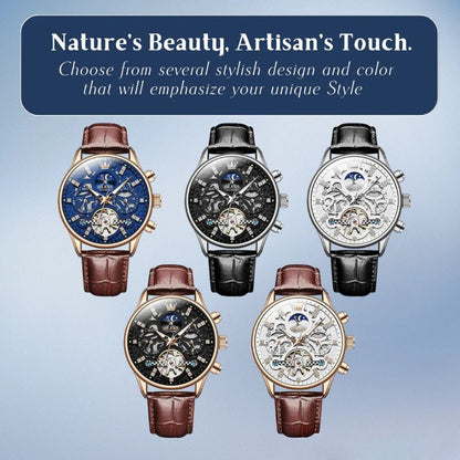 Emmett | Automatic Mechanical Watch with Leather Strap