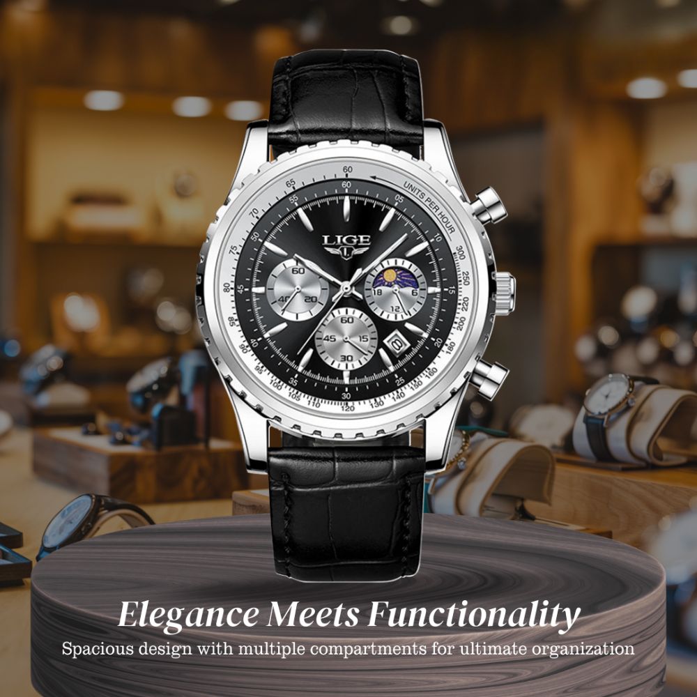 Leo | Elegant Chronograph Moon Phase Watch