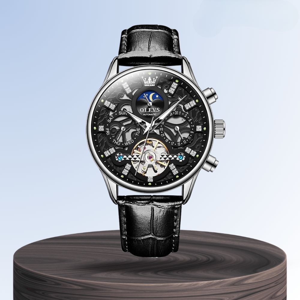 Emmett | Automatic Mechanical Watch with Leather Strap