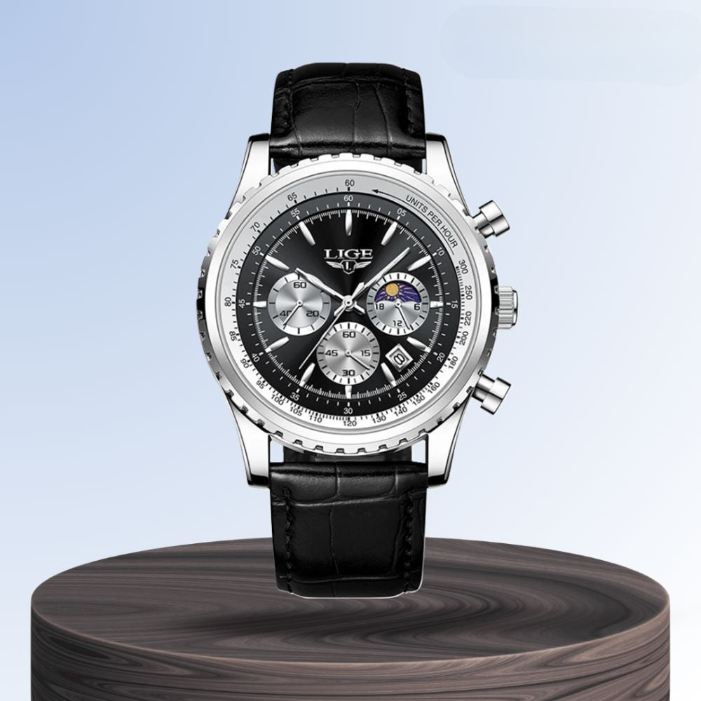 Leo | Elegant Chronograph Moon Phase Watch