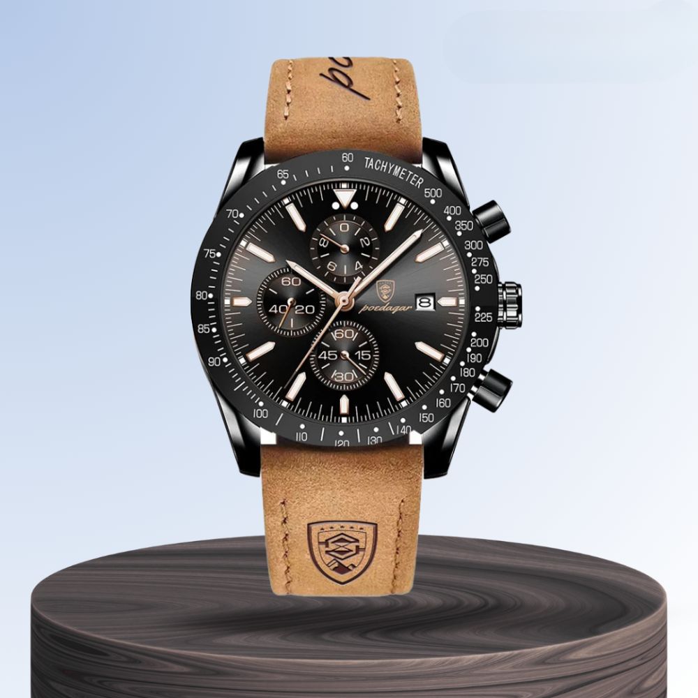 David | Stylish Men’s Chronograph with Versatile Strap Options | 44mm