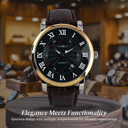 Daniel | Mechanical Classic Men’s Roman Numerals Watch | 45mm