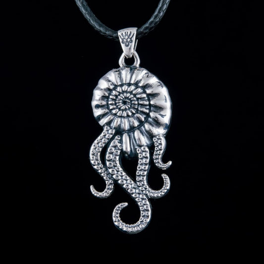 Handcrafted Nautilus of the Deep Pendant - Sterling Silver