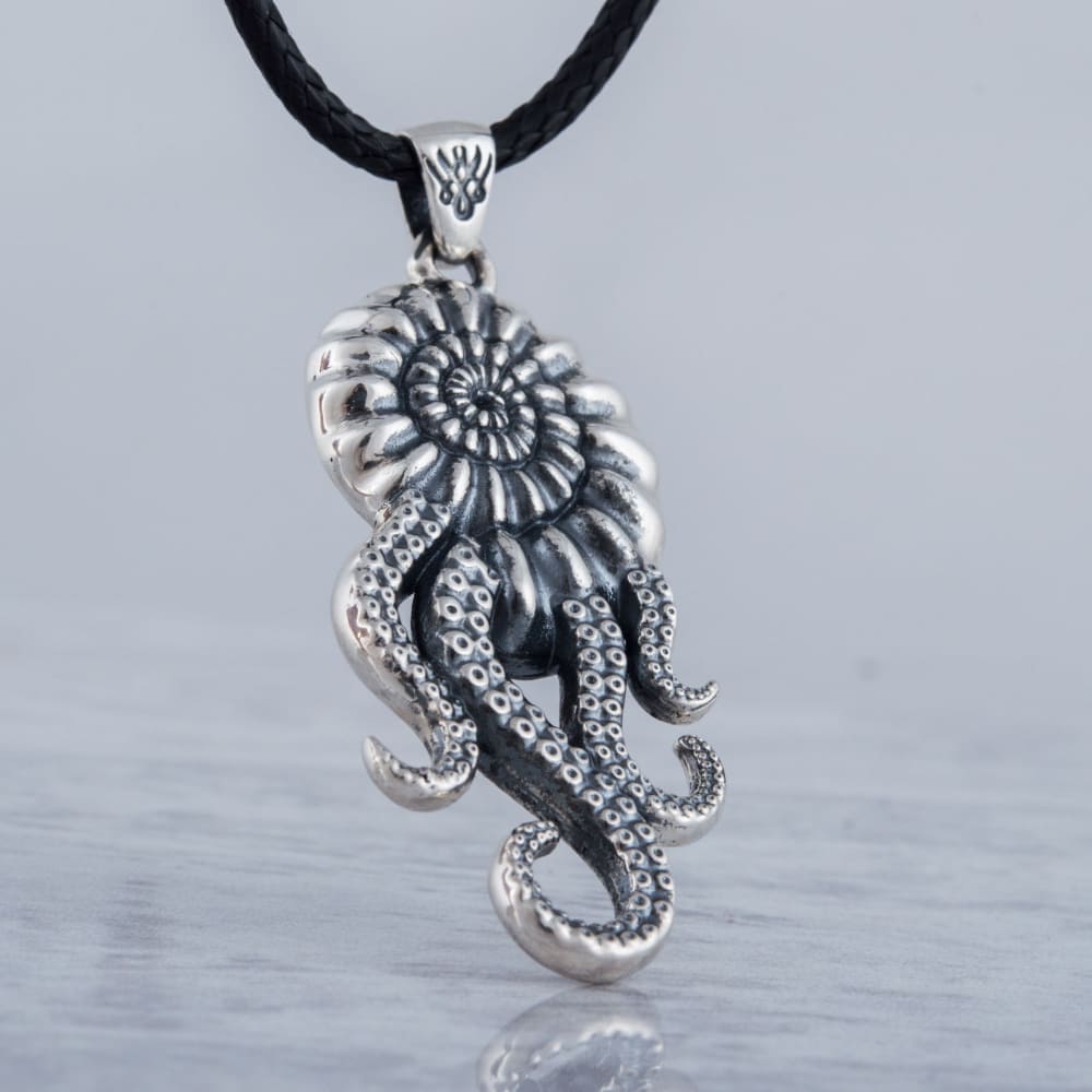 Handcrafted Nautilus of the Deep Pendant - Sterling Silver