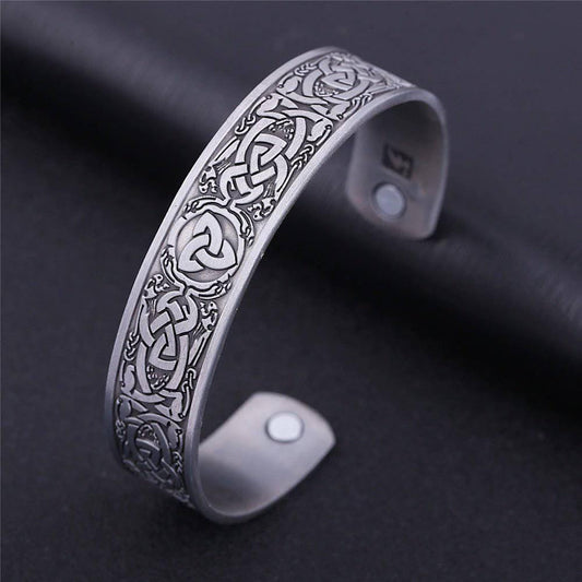 Antique Celtic Cuff Bangle - Celtic Knot