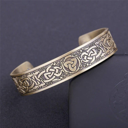Antique Celtic Cuff Bangle - Celtic Knot