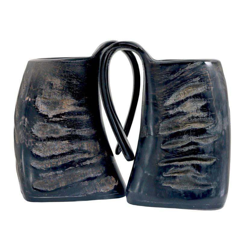 Black Buffalo Drinking Horn Mug